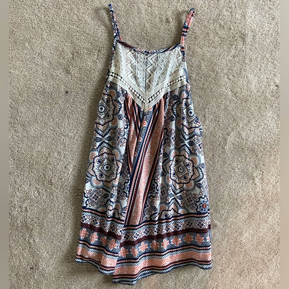 Rue21 Vibrant Bohemian Floral Patterned Top